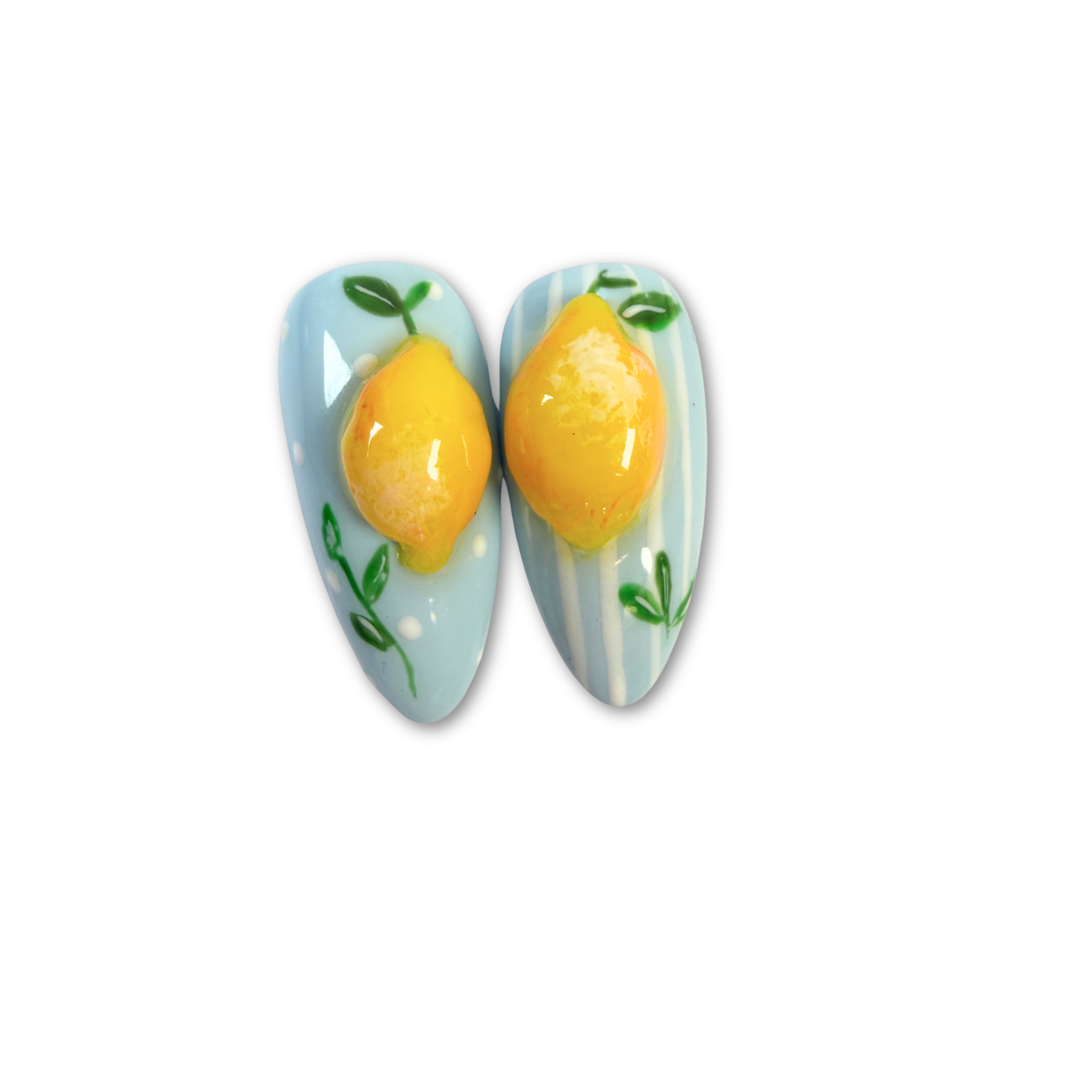 π Citrus Sculptura Press On Nails Set (Signature β 3D)