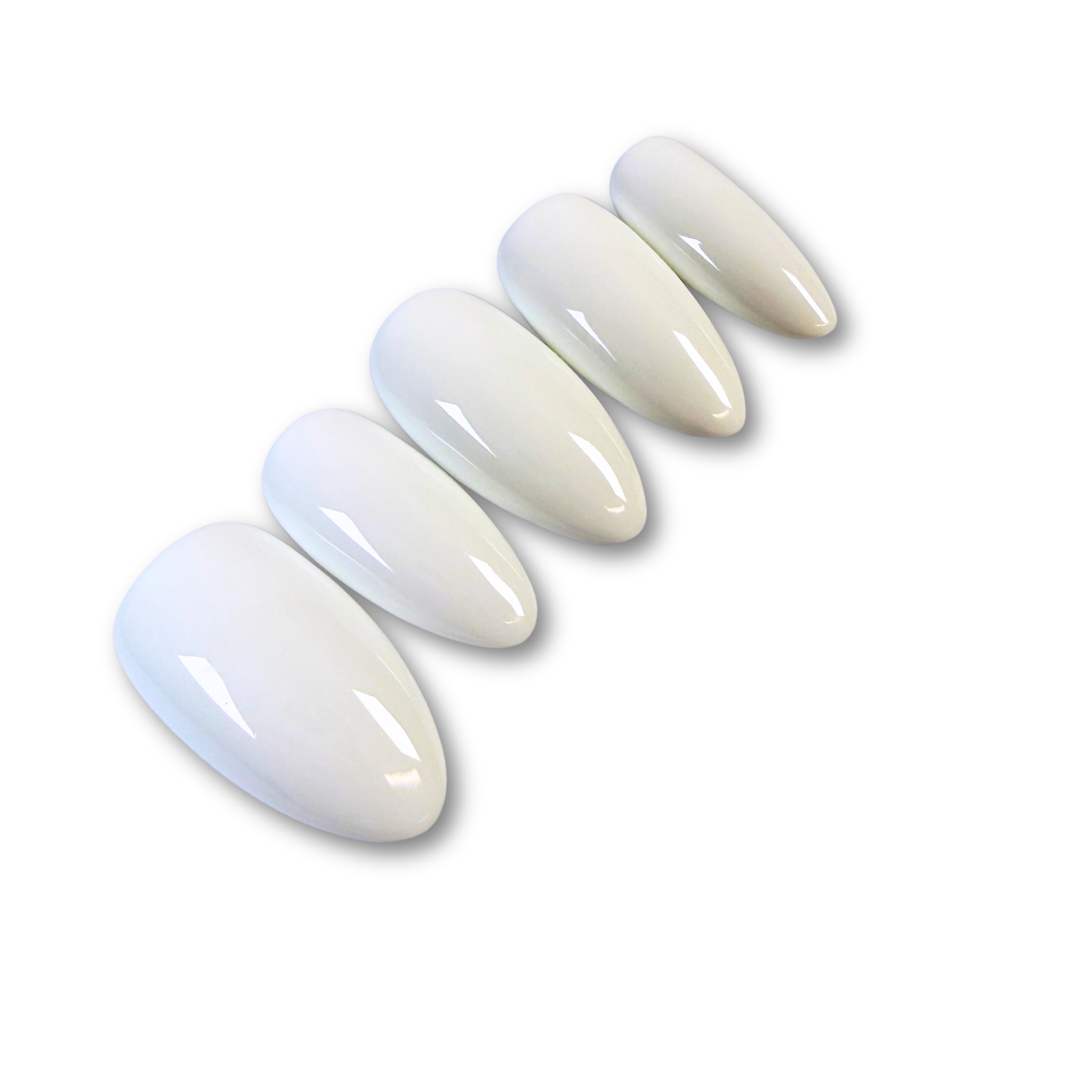 🤍 Crema Press On Nails Set (Solid)